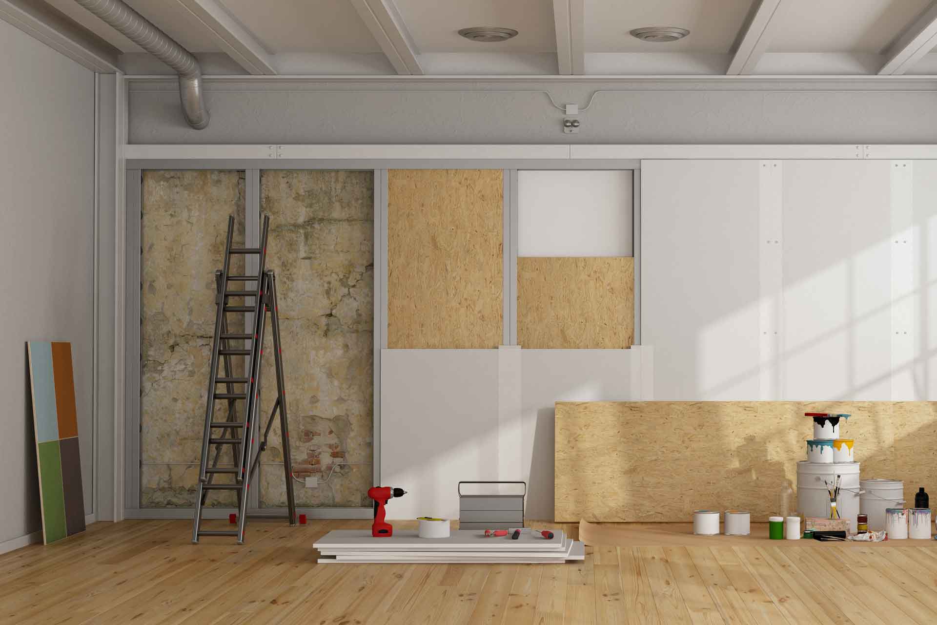 Interior insulation and acoustic improvement project