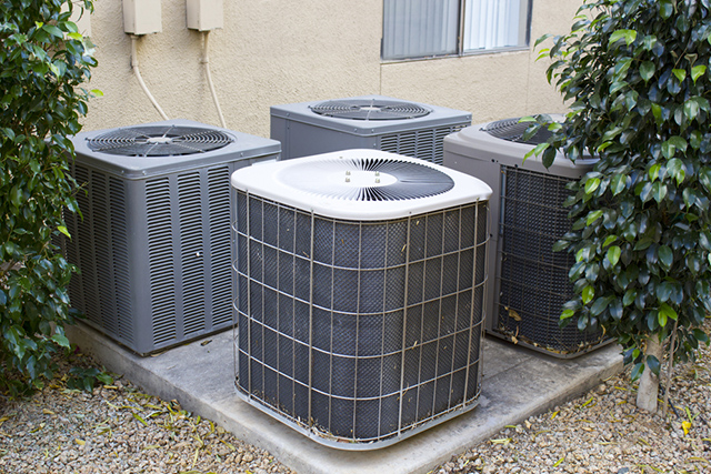 Outdoor residential cooling units