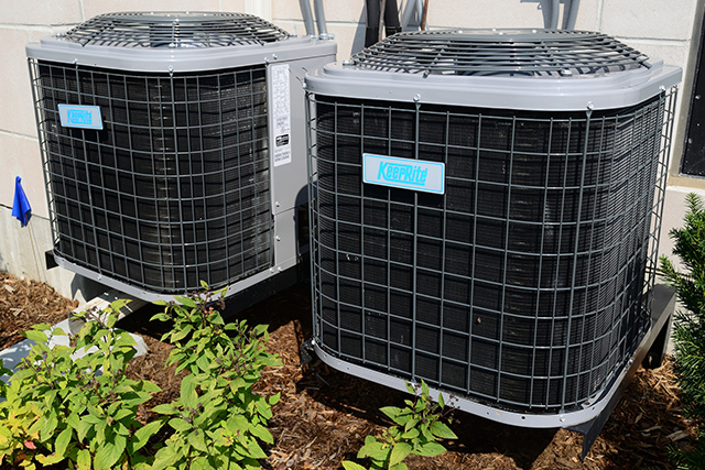 Residential air conditioning installation